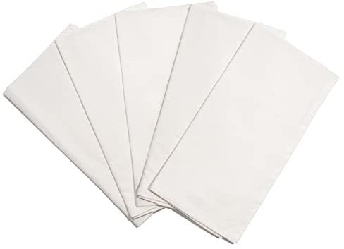 Bread Towels for Proofing Cover - 100% Organic Cotton Bread Cloth for Rising - Breathable Tea Towel for Bread Making - Unbleached Baking Towels - Bread Basket Cloth Napkin - 27x27 (Natural - 5 Pack)