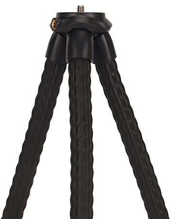 Camera Tripod, Mini Flexible Tripod Multipurpose Compact Universal 1/4 Screw with Hidden Phone Holder Cold Shoe Mount for Mini Desktop Fan for Cell Phone (with Magic Arm)