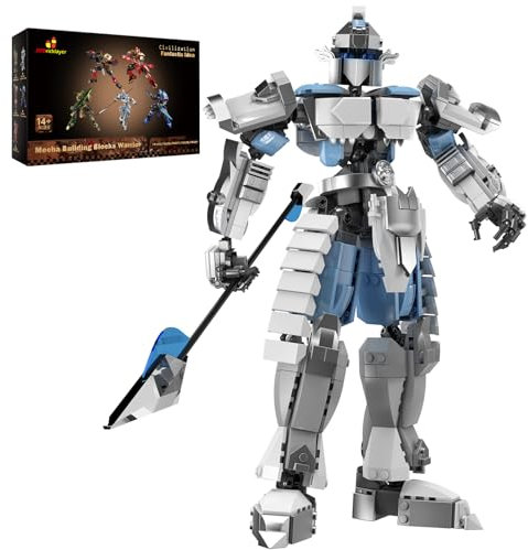 JMBricklayer Mech Building Sets para adultos 70126, modelo de robot de figura de héroe, juego de modelo Mecha para adolescentes (834 piezas)