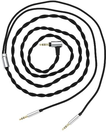 EMSea Cavo Per Cuffie Maschio Da 3,5 Mm A Doppio Jack Maschio Da 3,5 Mm Compatibile Con Hifiman Sundara Arya Ananda Deva Pro HE4XX HE400SE HE560 HE-350 HE1000 HE1000 V2 HE400i