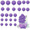 Gyufise 30Pcs Balls Cake Toppers Ball Cake Picks Foam Ball Shaped Cupcake Toppers Mini Balloons Baby Shower Cake Decorations for Wedding Enaggement Bridal Shower Birthday Party Supplies Purple