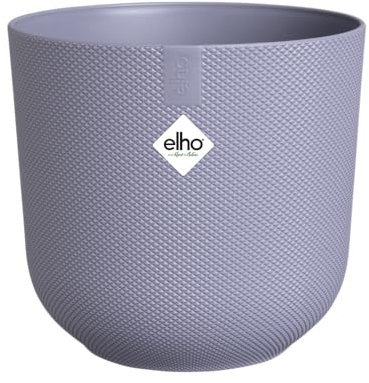 elho Jazz Round 16 cm blumentopf - Pflanzentopf für den Innenbereich - 100% recycelter Kunststoff - Einzigartige Struktur - Lila/Lavendel Lila