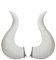 Shopular Weiße Horn-Clips für Bowsette Albedo Cosplay Kostüm Halloween Kopfbedeckung Haarspange Haarnadel Anime Merch Requisite Zubehör, 20 cm