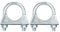sourcing map Muffler U-Bolt Clamps for 32mm(1-1/4) Diameter Exhaust Tail Pipe, 2pcs Exhaust U Clamp Saddle Type U-Bolt Clamps