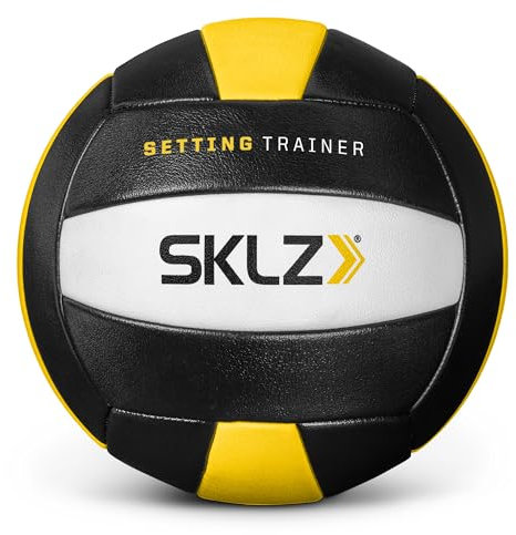 SKLZ Entraîneur de Volley-Ball Intérieur/Extérieur, Ballon Lesté 481g - Améliore Le Contrôle, la Puissance, la Précision, Durable, Entraînement Musculaire, Noir
