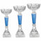 Tris Coppe Premiazioni – Set 3 Coppe Sportive 1°, 2° e 3° Posto in ABS con Base Marmo + Targhetta Personalizzata Omaggio