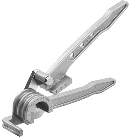 3-in-1 Piegatubi Rame, Curvatubi Manuale, Piega Tubi Rame 180 Gradi 1/45/16 3/8, Piega Tubi Multistrato per Tubo Rame, Alluminio, Ottone Metallo e Acciaio Sottile, 6-8-10 mm (Argento)