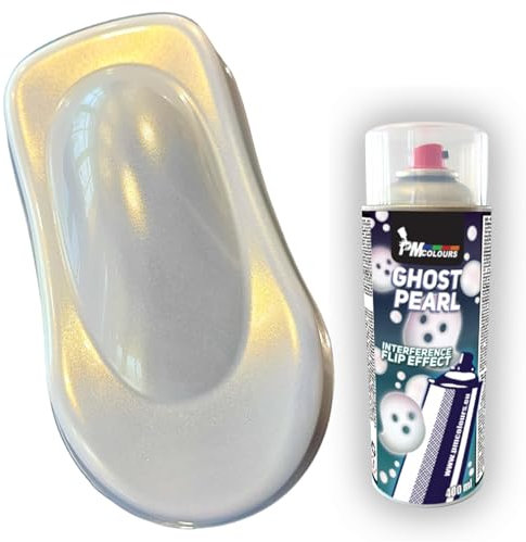 PMcolours Irisierender Flip-Flop Ghost-Effekt Perlmutt MultiColor Farbe, Sprühdose 400 ml (gold Golden Spark)