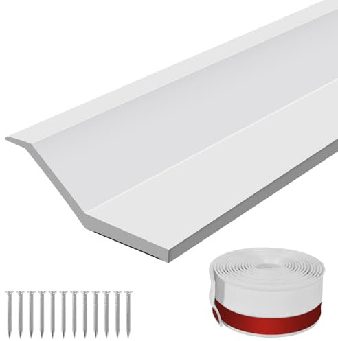 Garage Door Seal 3m Garage Door Draught Excluder Seal TPE Draught Excluder Weather Strip Durable Top and Side Strip for Various Sizes