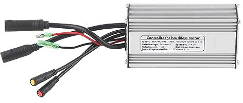 ZAWELIYO Universal 36V 48V 22A Controller für 500W 750W Bürstenloser Motor, Aluminiumlegierungsmaterial, Wasserdichter mit Lichtkabel