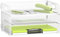 Restorgan 3 Tier Paper Organiser with Handle, Mesh Desk Organiser Letter Tray, Paper Tray Organizer for A4 File Folder, White
