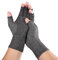 Arthrose Handschuhe,Kompressionshandschuhe Damen, Arthritis Handschuhe Fingerlose Handschuhe Baumwolle Kompressionshandschuhe Rheumatische Arthrose Druckhandschuhe Half Fingerhandschuhe (Grau, M)