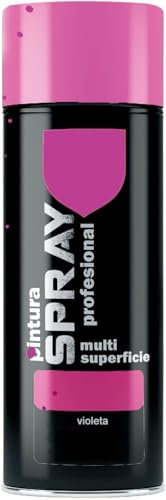 MORE FREE Pintura Spray Violeta de 400 ml Adecuado para las Superficies de Metal, Madera y Plástico Pack de 1 Unidad