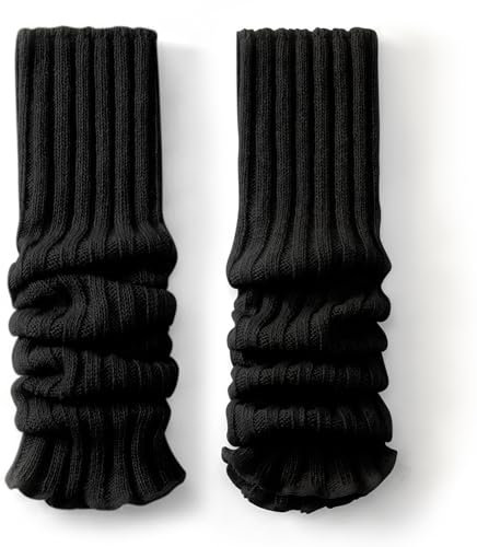 VUCDXOP Jambières Longues pour Femme, Chauffe-Jambes d'hiver, Jambières Tricotées Chaudes, en Tricot De Laine, Jambières, Chauffe-Chevilles pour Femme Et Fille, Taille