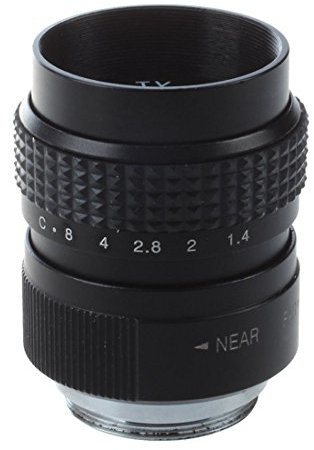 Boddceto 25mm f1,4 CCTV Objektiv C-Mount Schwarz Fuer Pen E-PL5 E-PM3 E-PM2 E-P1