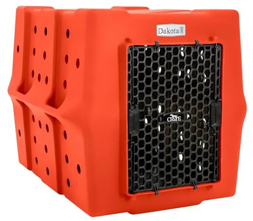 Dakota 283 Crate - Canine Rough and Tough Economy Kennel (Orange, Large)