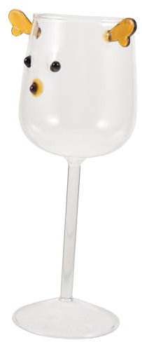 BESTOYARD Tazza Di Trasparente Per Caffè e Bevande Elegante Bicchiere Cartoon Con Corna Adatto Per Cocktail Tè e Occasioni Festive Resistente e Pratico