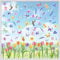 PAIVSUN Fensterbilder Frühling, 9 Blätter Fensterdeko Selbstklebend mit Tulpen Schmetterling Kolibri, Blumen Frühlingsdeko Aufkleber für Fenster Dekoration (Tulpen)