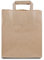 Commerline 50 Stück Braun Papiertüten mit Henkel, 26+20x28 cm, Geschenktüten für Verpackungen und Geburtstag, Papiertaschen Groß für Einkaufen, Tüten aus Kraftpapier