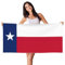JJPUNGK Strandtuch, Motiv: Flagge von Texas, leicht, schnell trocknend, übergroßes Handtuch für Erwachsene, Reisen und Pool, 68 x 139 cm