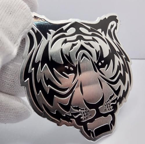 3D Tiger Auto Emblem Aufkleber Sticker Aluminium Legierung KFZ Motorrad