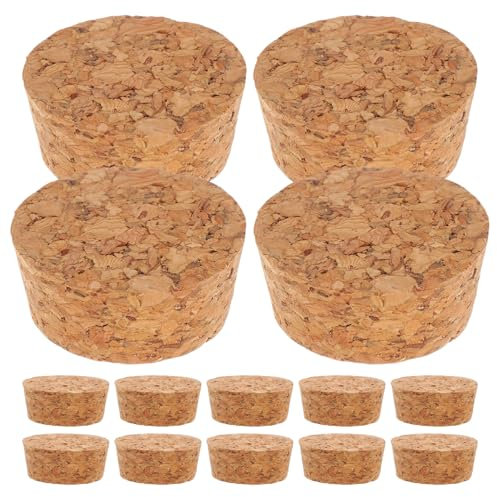CHICAMPERA 20 Stück Korkstopfen Weinflaschen - korkstopfen Konische Korkstopfen Aus Holz Ersatzkorken Für Flaschen Basteln Weinflasche
