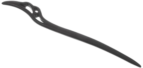 Forcina per Chioma in Legno Ebano Nero Stile Cinese Moderno