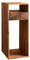 WOLF MÖBEL WOOD YOU LIKE Brick Konsole 85 cm mit 1 Rostschublade, 1 Ablage, Beistelltisch, Nachttisch, Blumensäule, Massivholz Shishamholz, 35x35x85 cm