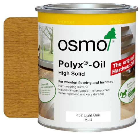 Osmo Polyx Oil Original, Matt Finish (Light Oak 432, 375ml)