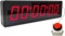 Timer Sport à 6 Chiffres avec chronomètre, minuteur d’intervalle LED Mural numérique avec télécommande, idéal pour Fitness, entraînement et Salle de Sport
