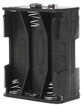 PENCHEAK Black Double Side Battery Holder 6x1.5V AA Buckle Box For Case Cell Clip Container Spring Buckle Battery Box Replace