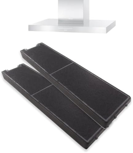 2x Aktivkohlefilter Fettfilter dunstabzugshaube für Miele DKF13-1 DKF13 und 6485741, passend für Miele Dunstabzugshauben DA3366 DA3466 DA3496 DA3XXX …