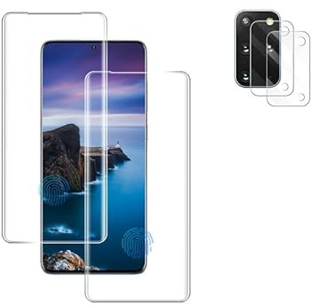 2+2 Stück Folie für Samsung Galaxy S20 Plus Panzer Schutz Glas | Panzerfolie für Samsung Galaxy S20 Plus schutzfolie, 9H Härte, HD Displayschutzfolie, 0.33mm Ultra-klar, Ultrabeständig