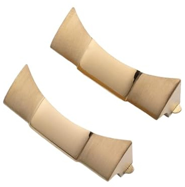 ROUHO 22mm Gebogenes Endstück Uhrenarmband Adapter, Edelstahl Armband Verbinder Kompatibel für Rolex Sky-Dweller