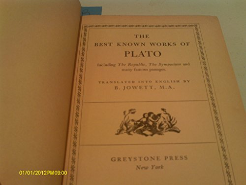 The Best Known Works of Plato