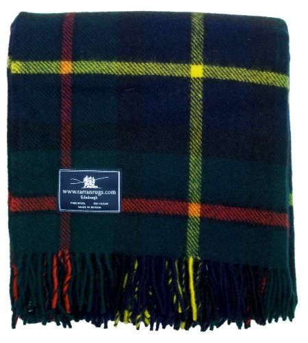 Macleod of Harris Premium Woll Tartan / Schottenmuster Wolldecke