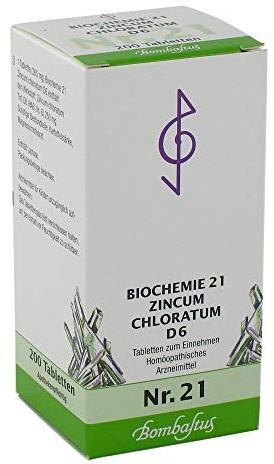 BIOCHEMIE 21 Zincum chloratum D 6 Tabletten 200 St