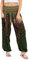 Lofbaz Damen Haremshose Yogahose Pumphose Hippie Hose Boho Kleidung Festival Outfit Sommerhose Leicht Sommer Hosen - Peacock 1 Grün M