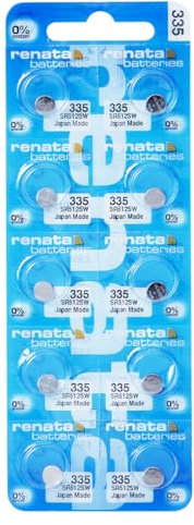 Renata 335 Watch Batteries, multicoloured
