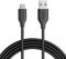Anker Cavo USB-C a USB 3.0 A [180 cm] - GARANZIA A VITA - Cavetto USB Tipo C Premium per Trasferimento Dati e Ricarica Rapidi Ultra-Durevole