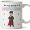 MUGFFINS officer. Original Mug cup This mug belongs to a Super Police Officer - 11 oz Ceramic