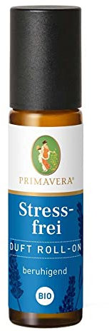 PRIMAVERA Duft Roll-On Stressfrei bio 6 x 10 ml - Lavendel - Aromaöl, Duftöl, Aromatherapie für unterwegs - beruhigend - vegan