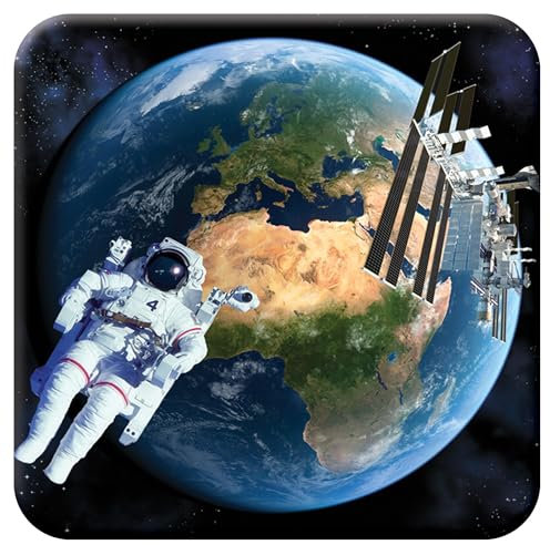 3D LiveLife sous Verre en Liège - La Terre Vue de l'espace de Deluxebase. Dessous de Verre lenticulaire 3D Astronomie. Antidérapant Illustrations Originales Licence Artiste renommé David penfound