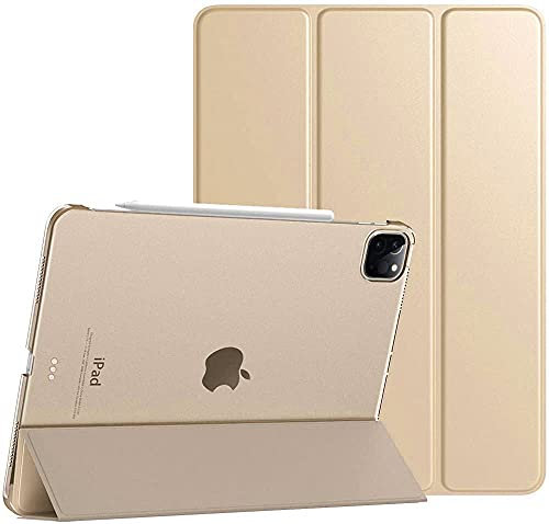TechDealsUK Magnetische Smart Case für Apple iPad Pro 11 2022 2021 2020 Stand Cover mit Sleep Wake Funktion Apple Pen Steckplatz A2435 A2761 A2301 A2459 A2228 A2068 A2230 A2231 Gold