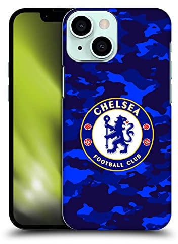 Head Case Designs Officially Licensed Chelsea Football Club Camouflage Crest Hard Back Case Compatible With Apple iPhone 13 Mini