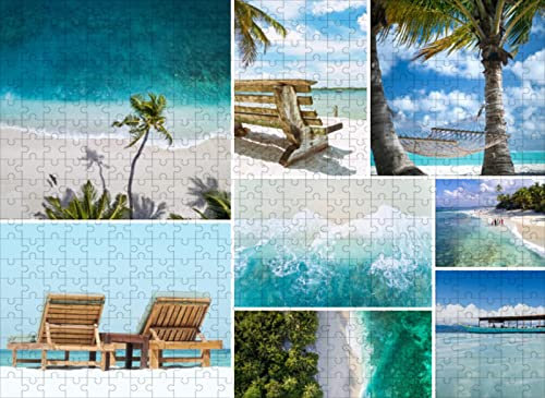 Personalised jigsaw puzzle with your own favorite picture/Photo,120/300/500/1000 Pieces,Custom Photo WoodenJigsaw Puzzle Toys Family Photo Gift for Adults and Kids Children