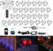 LED Bodeneinbaustrahler RGB 30er Set, Ø45mm WiFi Terrasse Einbauleuchten Kompatibel mit Amazon Alexa, Google Home, IP67 Wasserdicht App Steuerbar LED Außen Boden Licht für Küche Garten Treppen Balkon