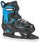 Lake Placid Monarch Verstellbare Schlittschuhe, Größe S (45-36), schwarz/blau gepunktet