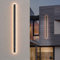Klighten Lange Wandleuchte Aussen LED, Wandlampe Schwarz Außen/Innen IP65, 35W/120cm Außenwandleuchten, Aussenleuchte Eisen Acryl, Aussenlampe für Gärten Terrassen Schlafzimmer, Warmes Licht 3000K