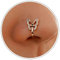 Wendalern Boho CZ Papillon Faux Anneau de Nez Or Papillon Septum Anneau de Nez en Forme de U Clip sur Nez Manchette Pas de Piercing Pliable Nez Stud Bijoux de Corps pour Femmes Filles